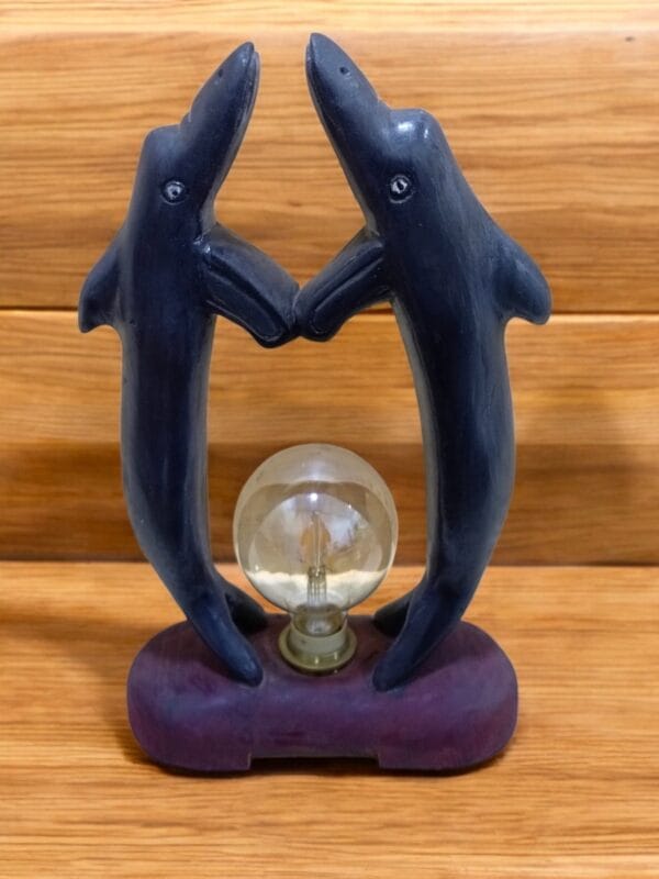 Dual Dolphin LED Edison Lamp