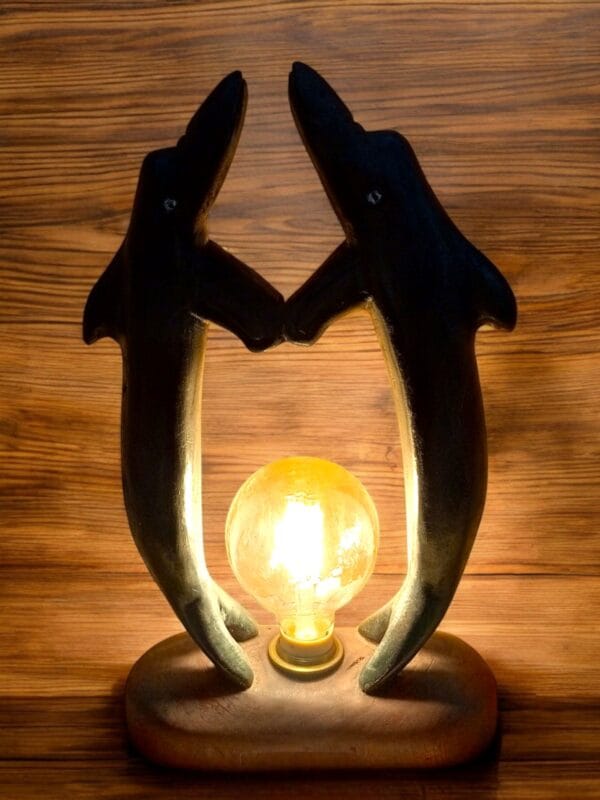 Dual Dolphin LED Edison Lamp