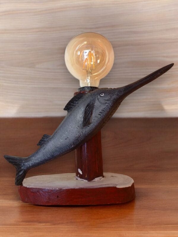 The Wooden Swordfish LED Edison Lamp