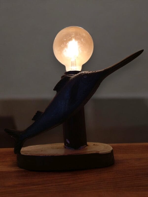 The Wooden Swordfish LED Edison Lamp