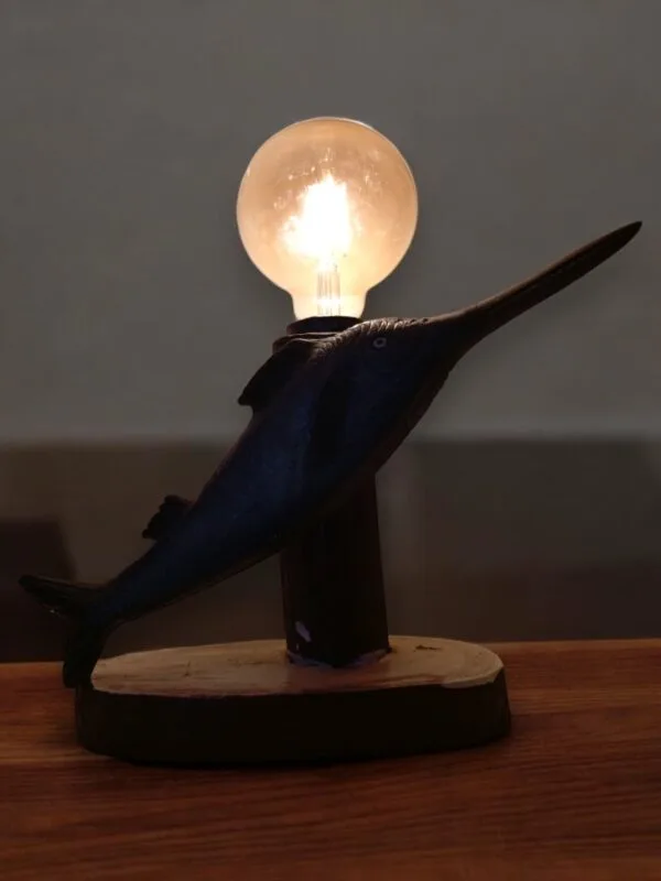 The Wooden Swordfish LED Edison Lamp