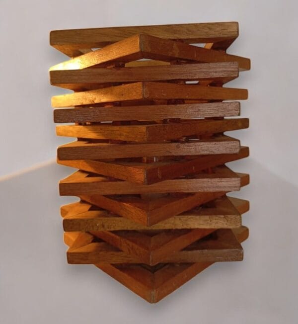Star-Shaped Wooden LED Nightstand Lamp