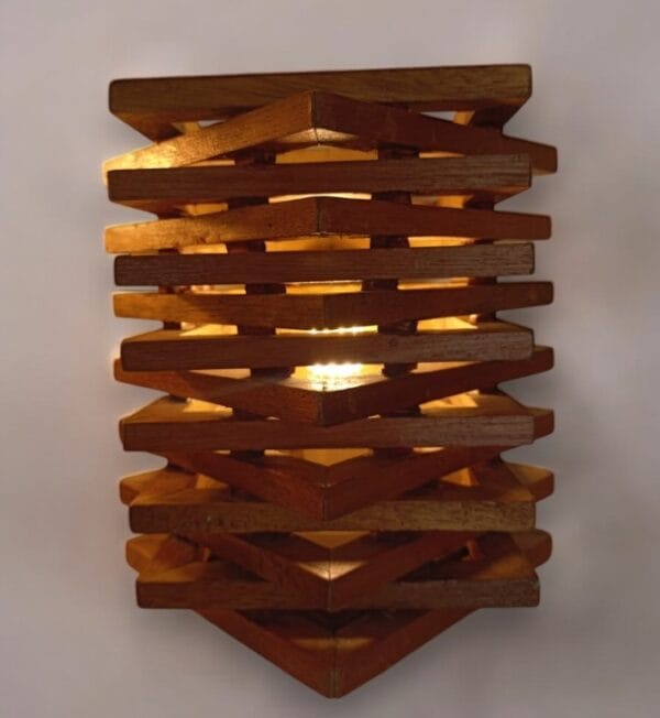 Star-Shaped Wooden LED Nightstand Lamp